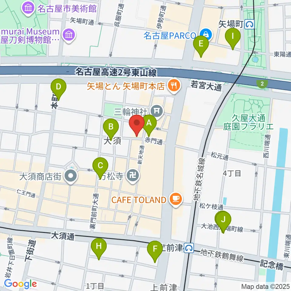 スタジオスピーク周辺のホテル一覧地図