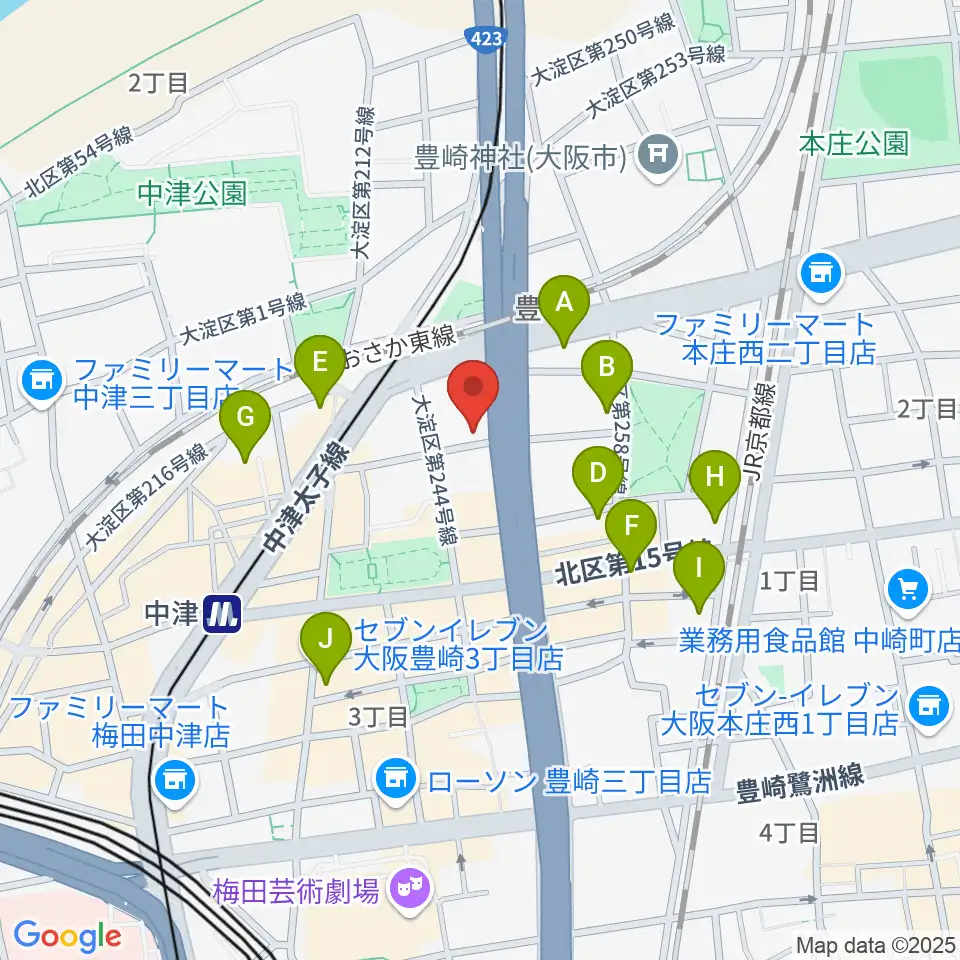三和レコーディングスタジオ周辺のホテル一覧地図