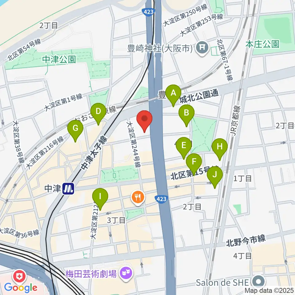 三和レコーディングスタジオ周辺のホテル一覧地図