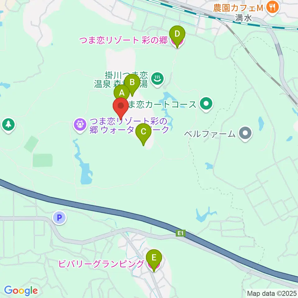つま恋ミュージックガーデン周辺のホテル一覧地図