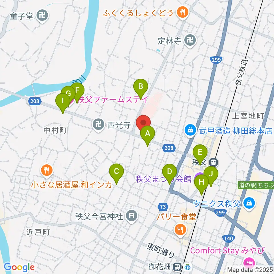 STUDIO JOY周辺のホテル一覧地図