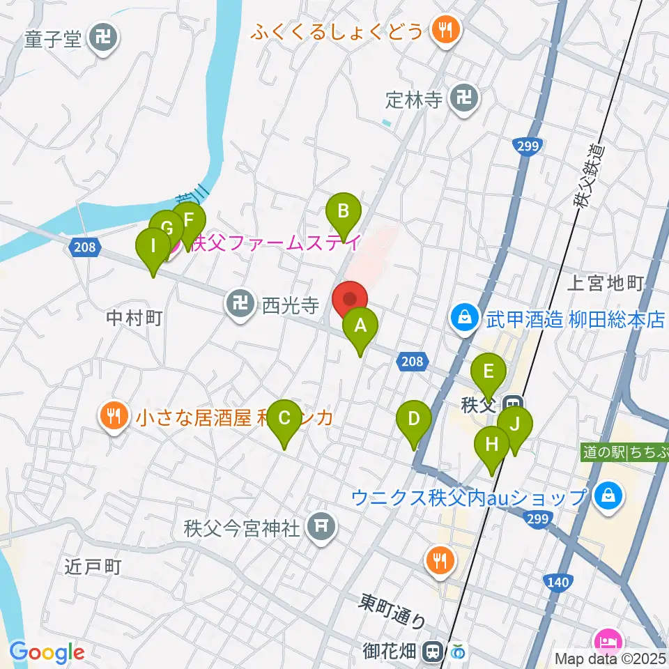 STUDIO JOY周辺のホテル一覧地図