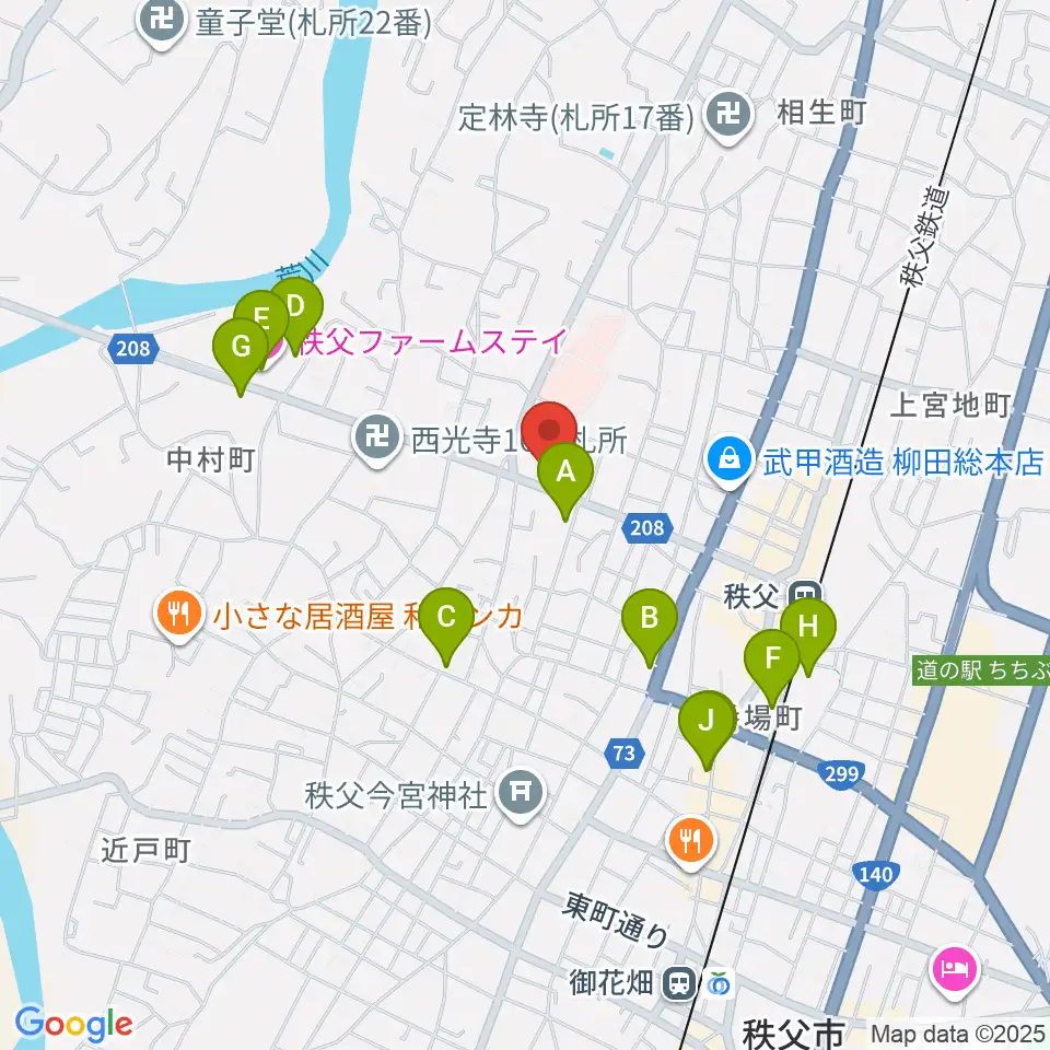 STUDIO JOY周辺のホテル一覧地図