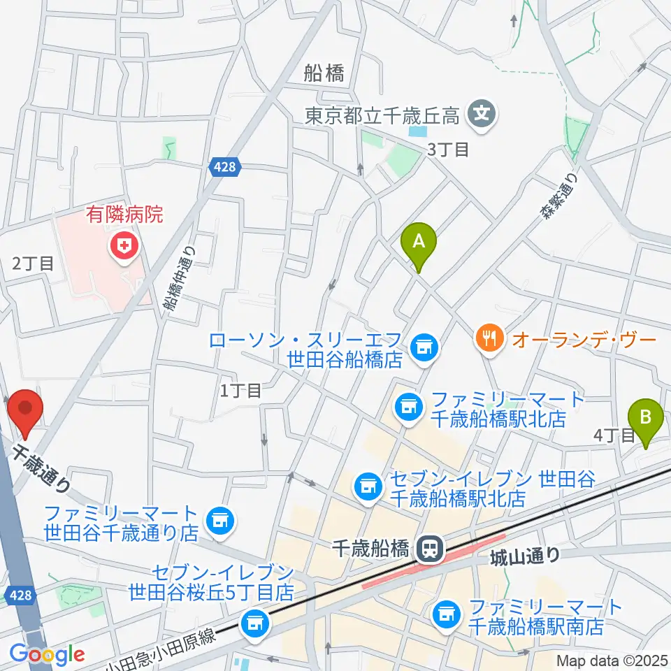 スターウッズ・レコーディングスタジオ周辺のホテル一覧地図