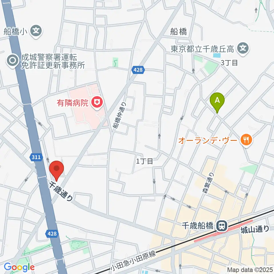 スターウッズ・レコーディングスタジオ周辺のホテル一覧地図
