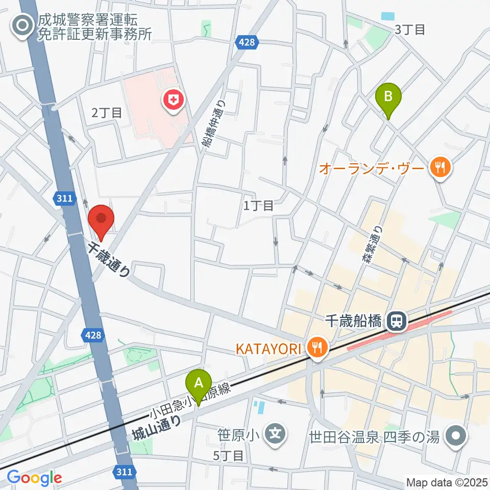 スターウッズ・レコーディングスタジオ周辺のホテル一覧地図
