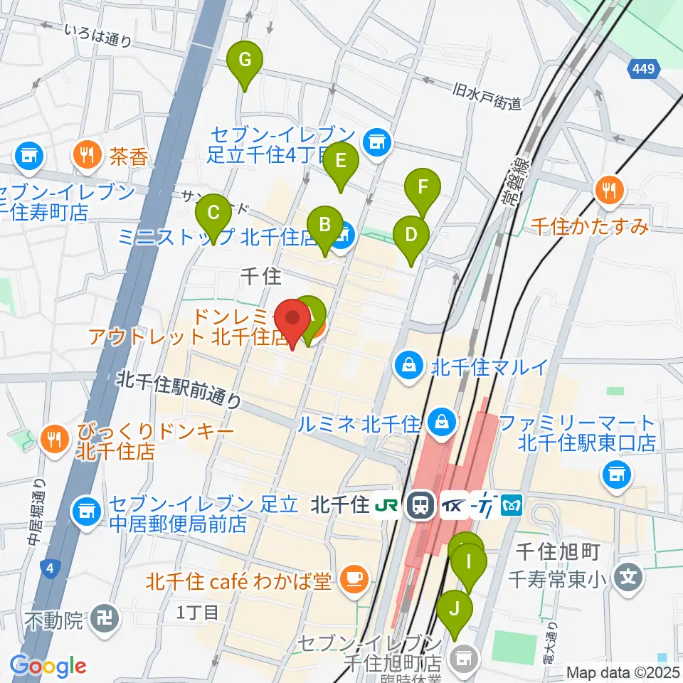 キャナリーギタースクール周辺のホテル一覧地図