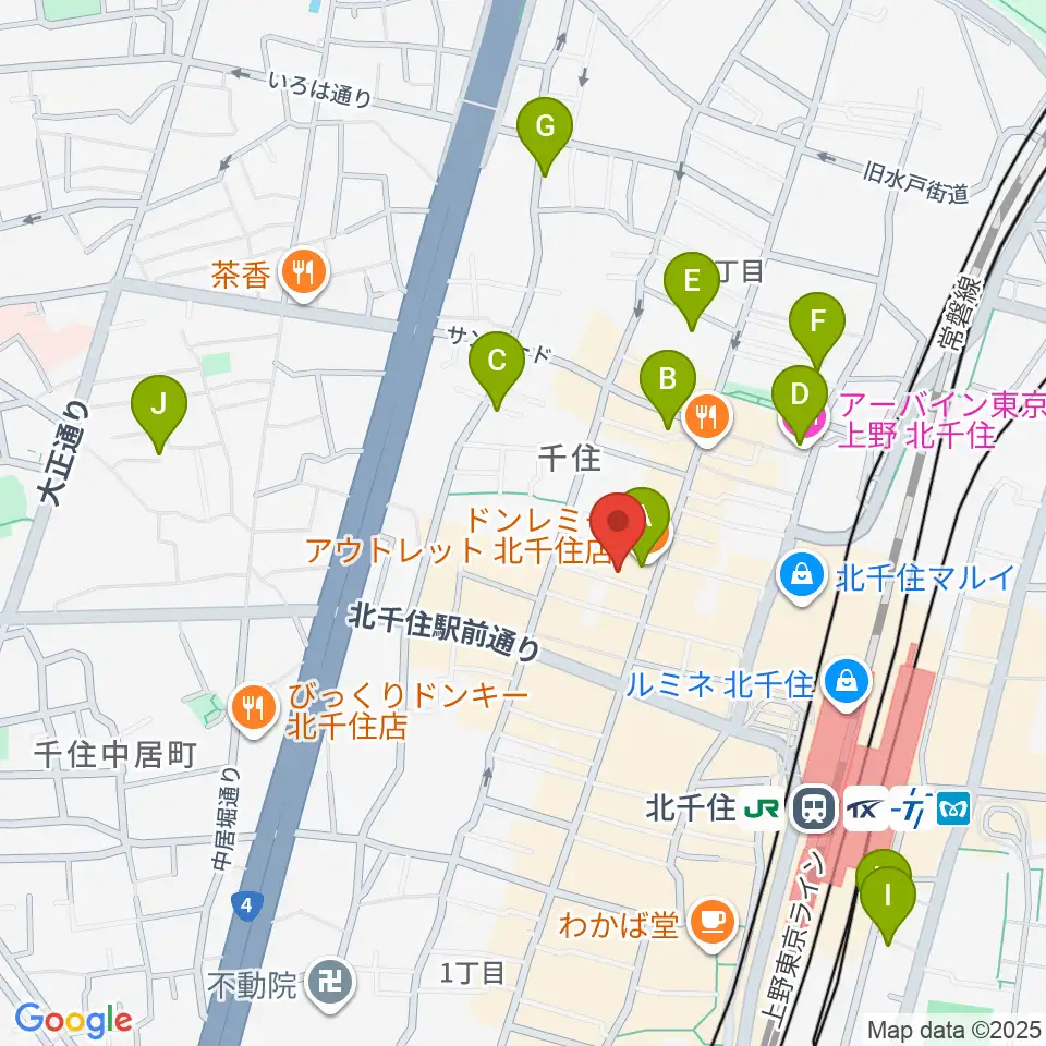 キャナリーギタースクール周辺のホテル一覧地図