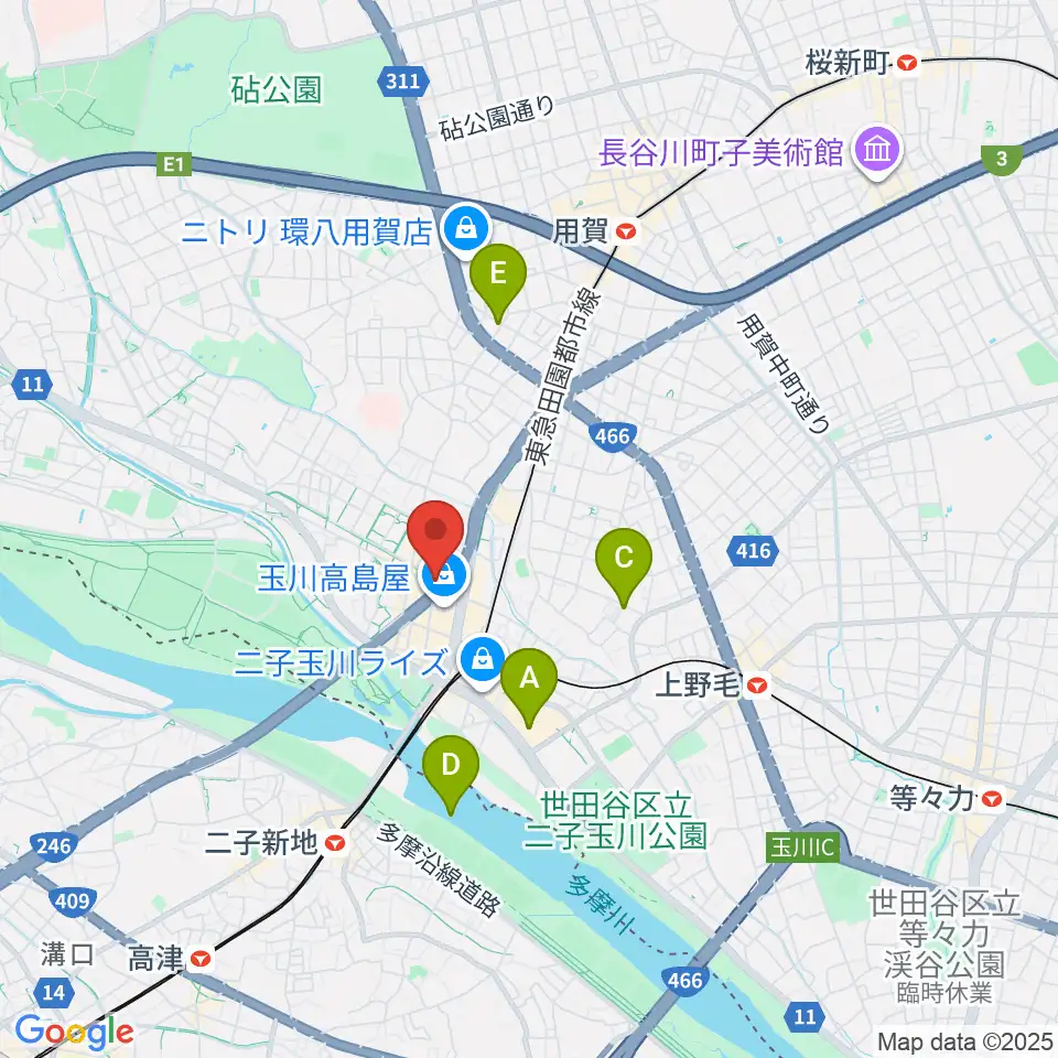 コパンミュージック周辺のホテル一覧地図