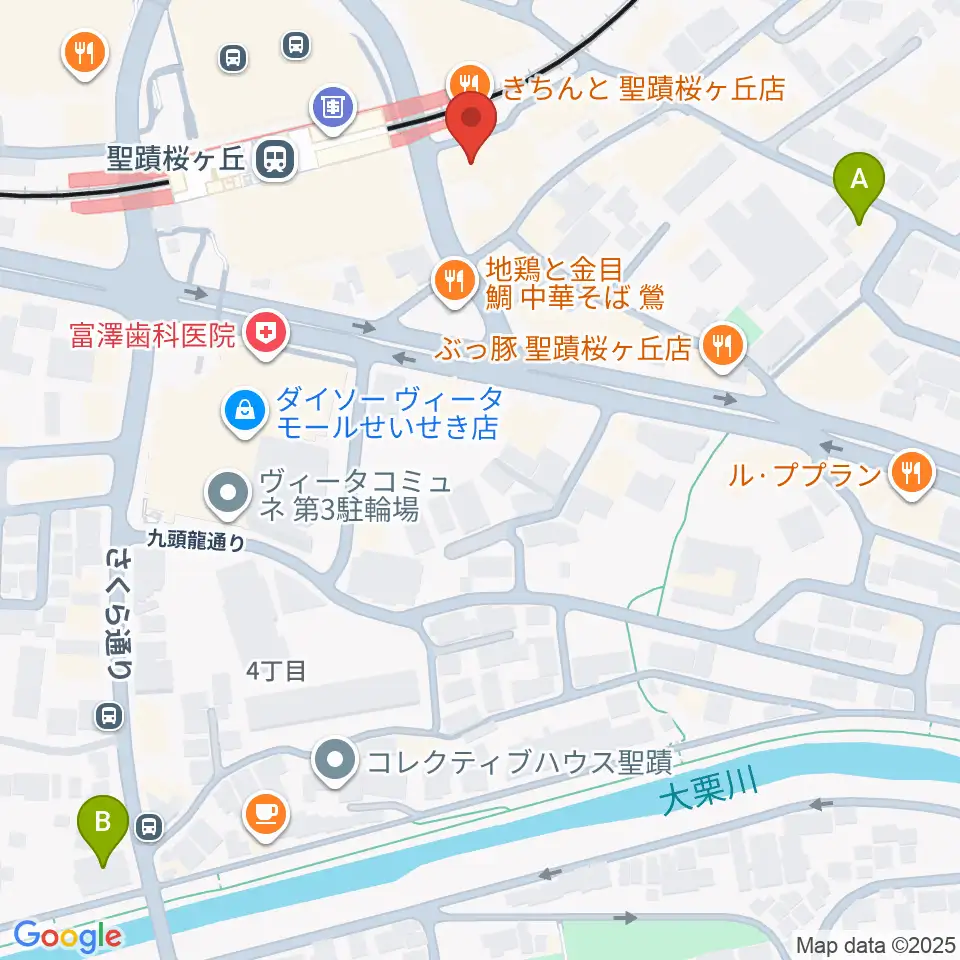スガナミ楽器 桜ヶ丘センター周辺のホテル一覧地図