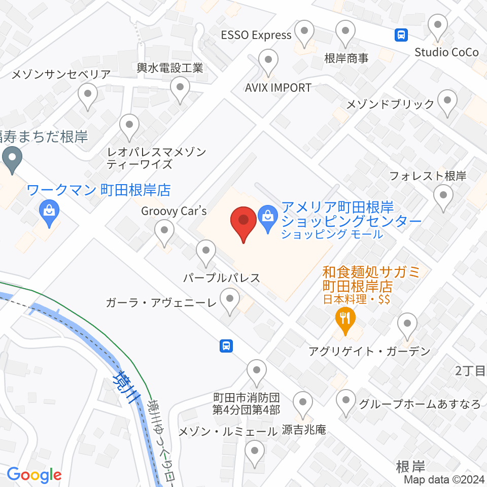 スガナミ楽器 町田根岸センター周辺のホテル一覧地図