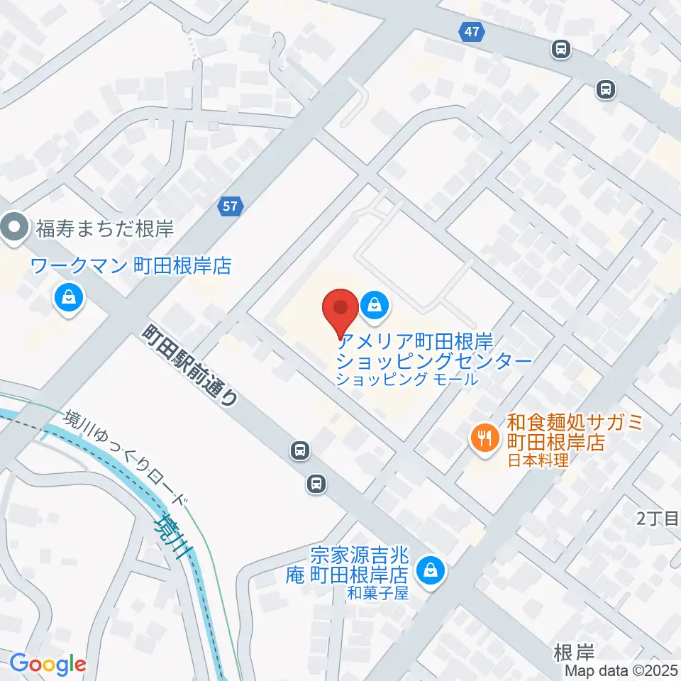 スガナミ楽器 町田根岸センター周辺のホテル一覧地図