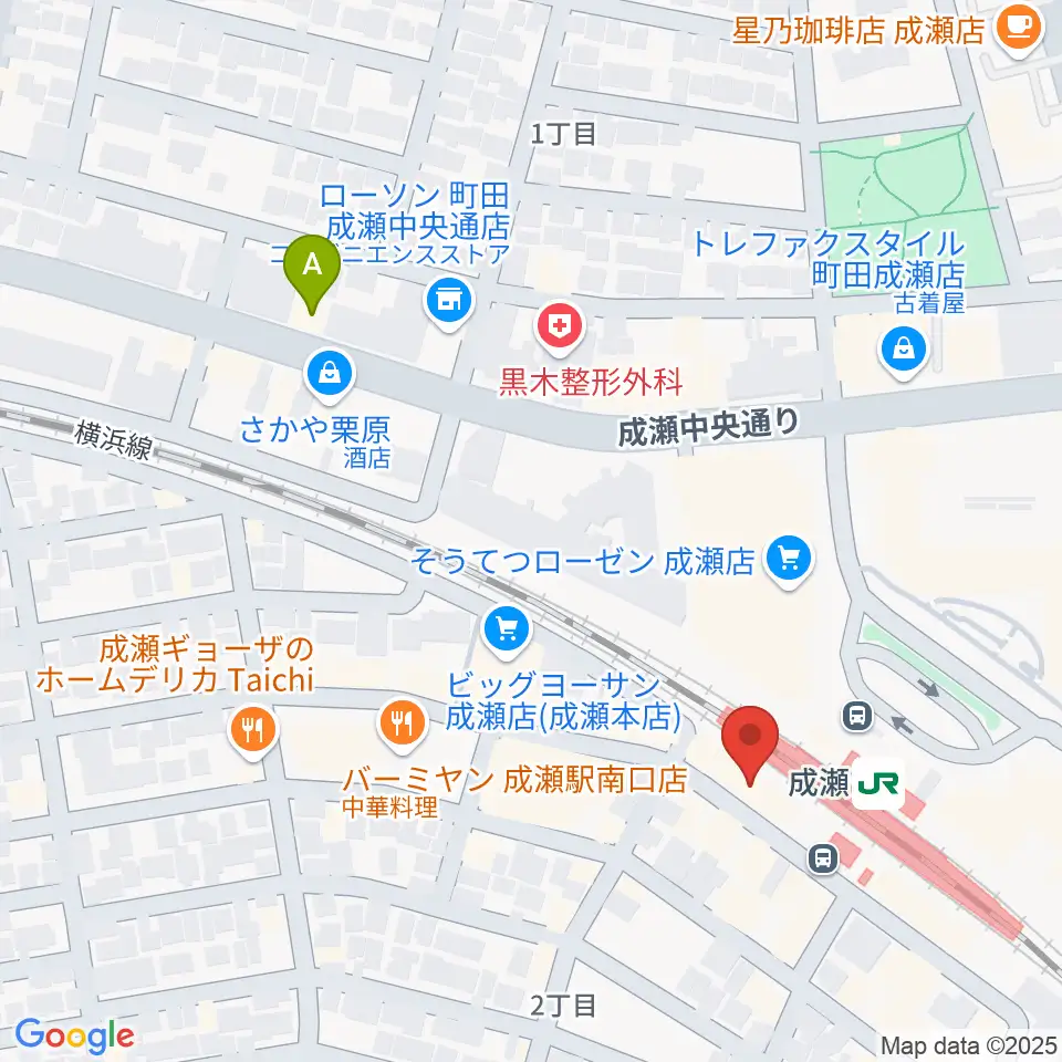 スガナミ楽器 成瀬センター周辺のホテル一覧地図