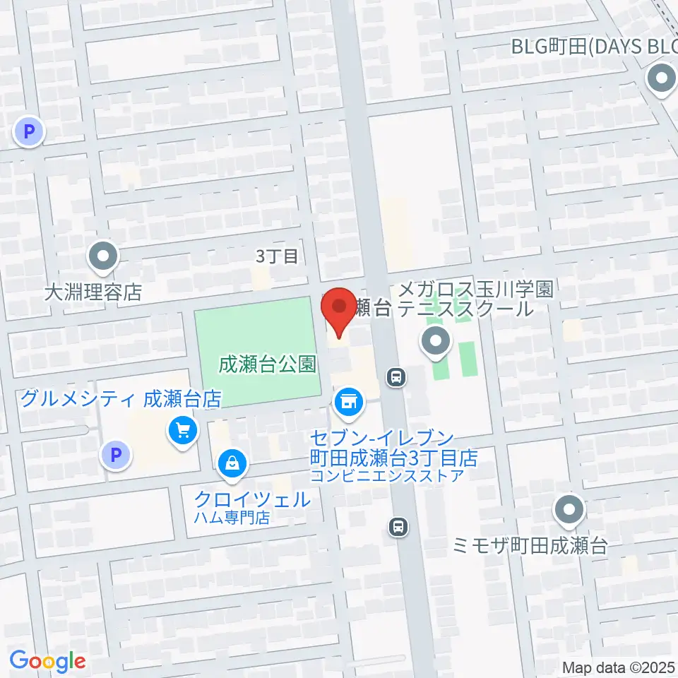 スガナミ楽器 成瀬台センター周辺のホテル一覧地図