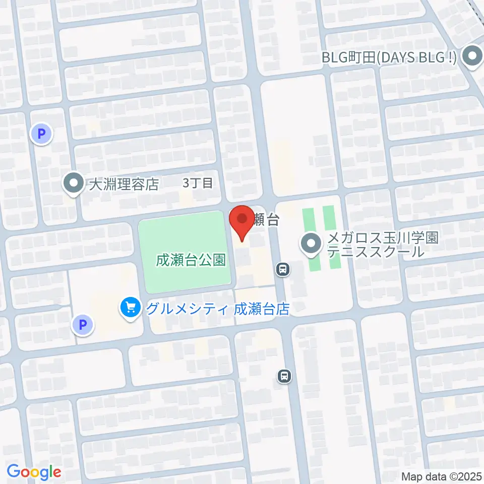 スガナミ楽器 成瀬台センター周辺のホテル一覧地図