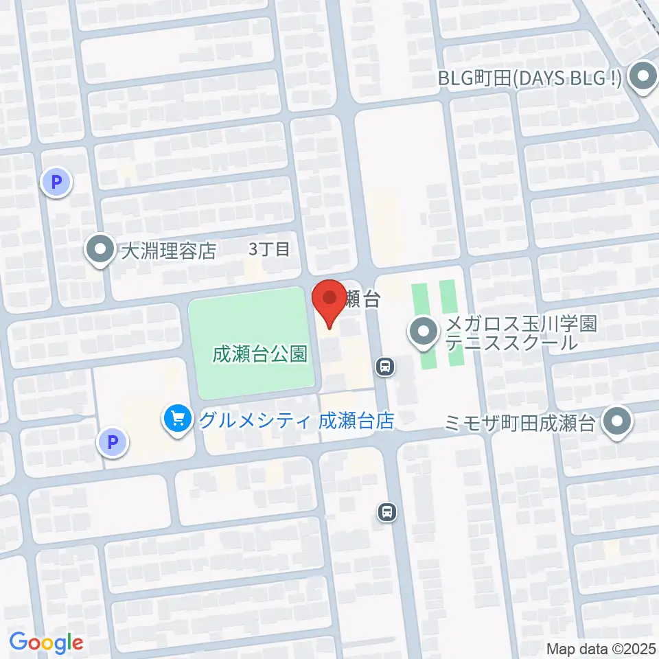 スガナミ楽器 成瀬台センター周辺のホテル一覧地図