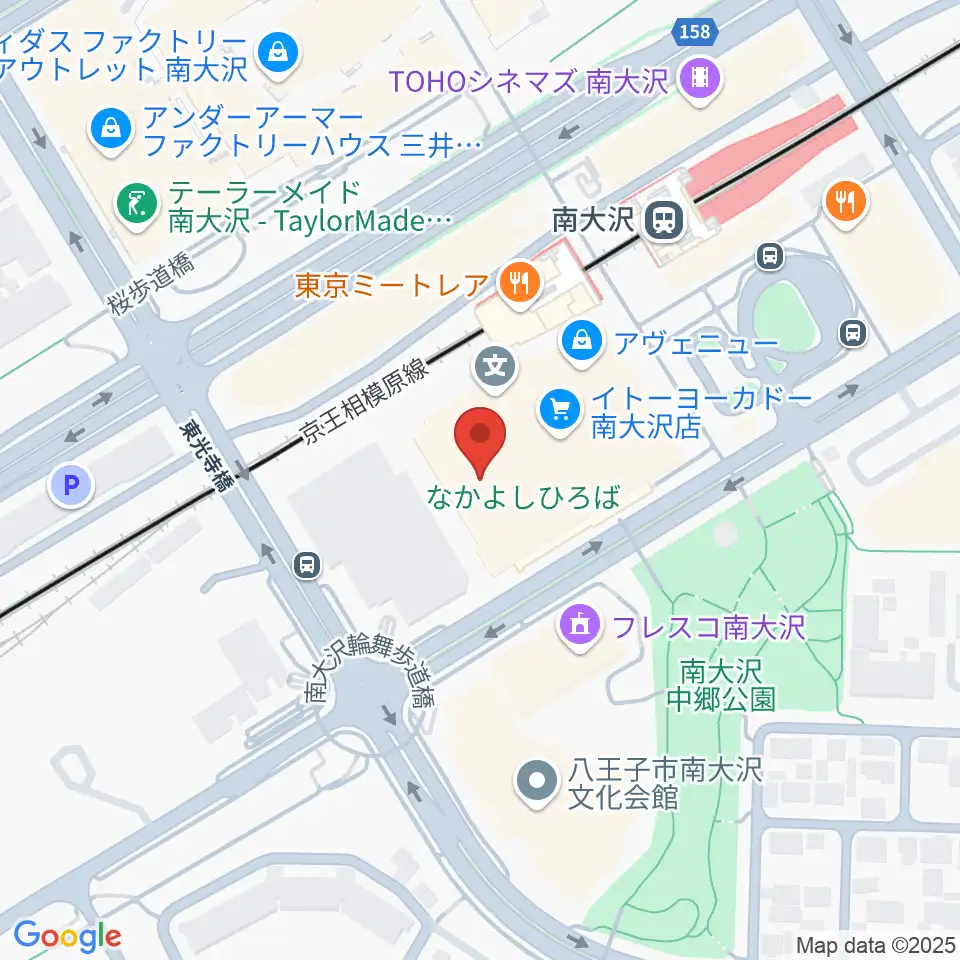 スガナミ楽器 南大沢駅前センター周辺のホテル一覧地図