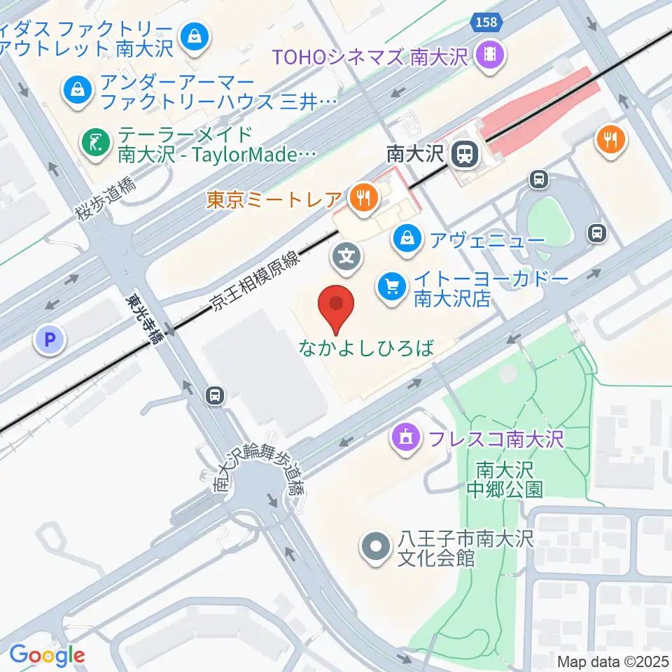 スガナミ楽器 南大沢駅前センター周辺のホテル一覧地図