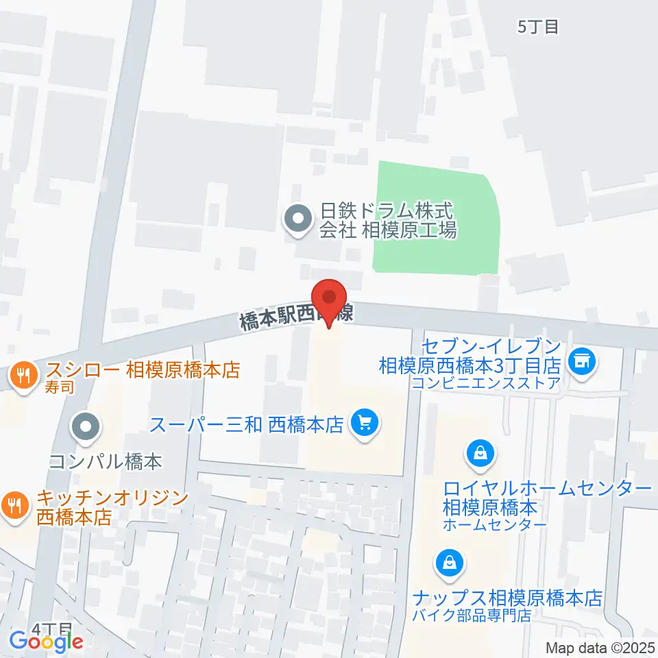 スガナミ楽器 西橋本センター周辺のホテル一覧地図