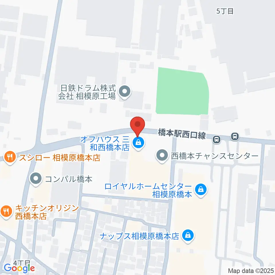 スガナミ楽器 西橋本センター周辺のホテル一覧地図