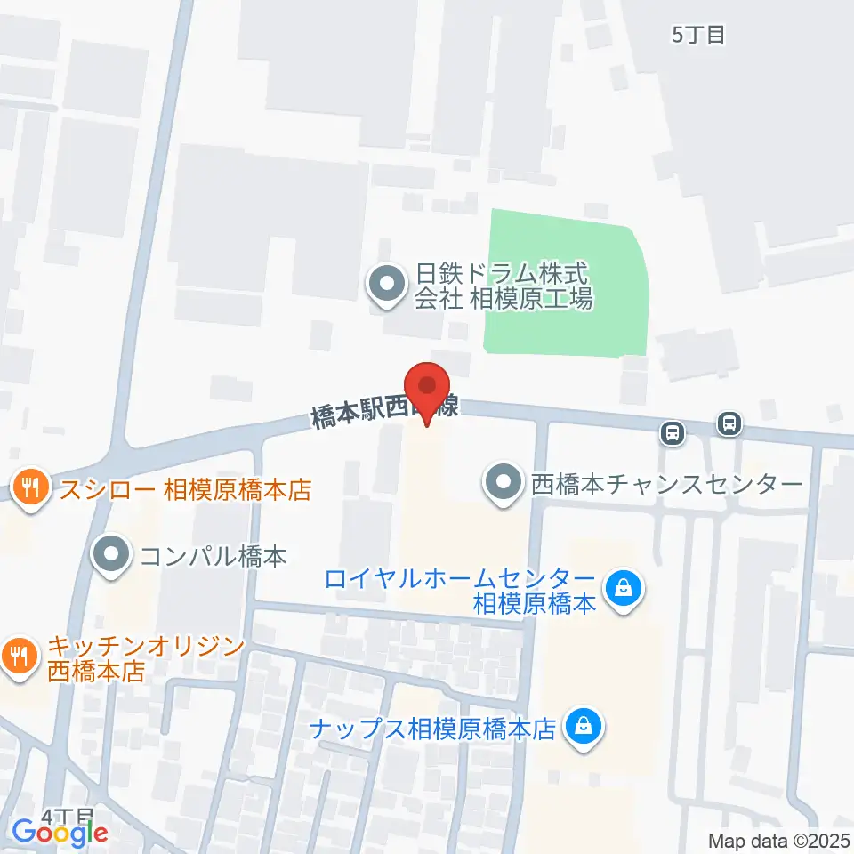スガナミ楽器 西橋本センター周辺のホテル一覧地図