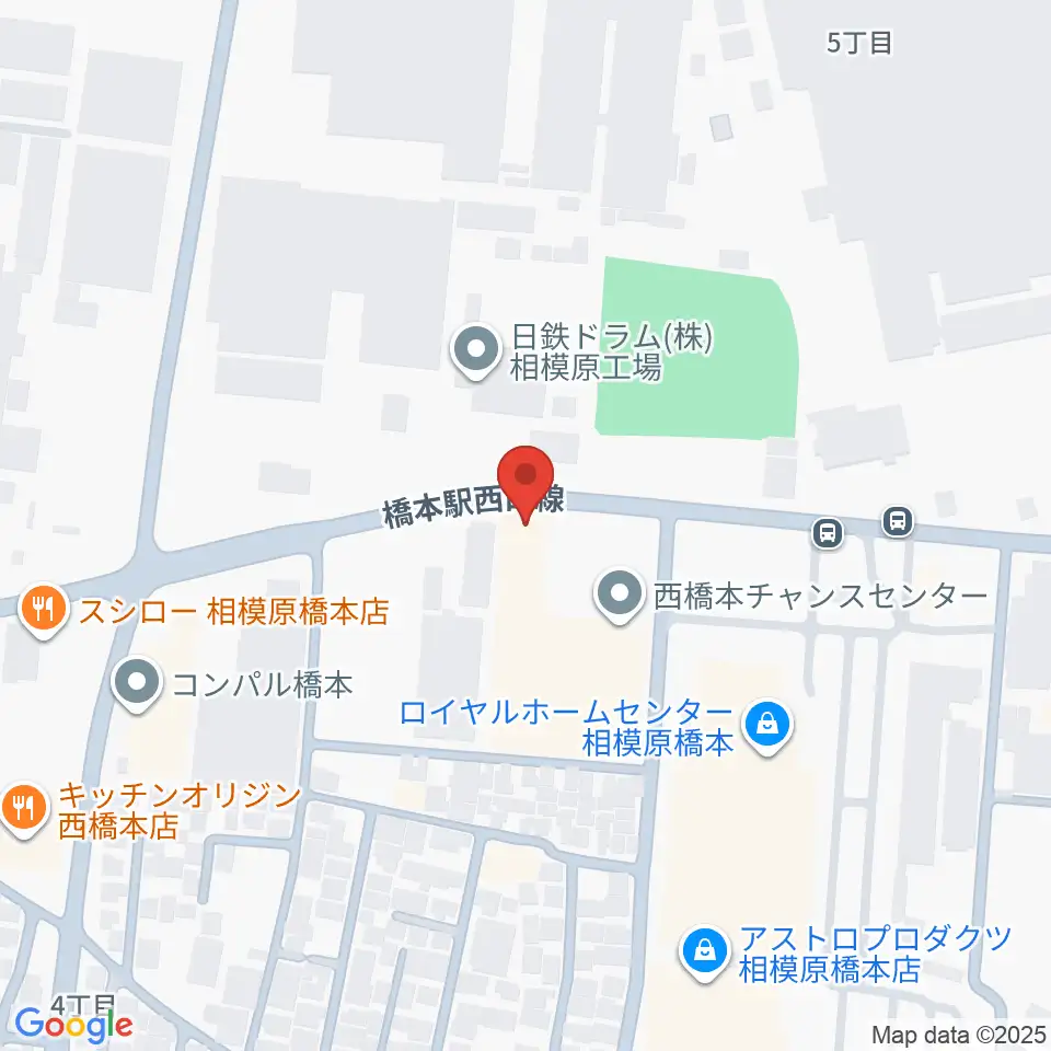 スガナミ楽器 西橋本センター周辺のホテル一覧地図