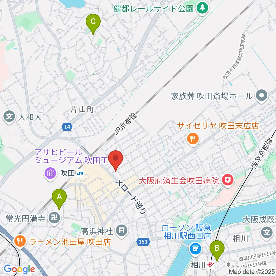 歌枕直美音楽教室周辺のホテル一覧地図