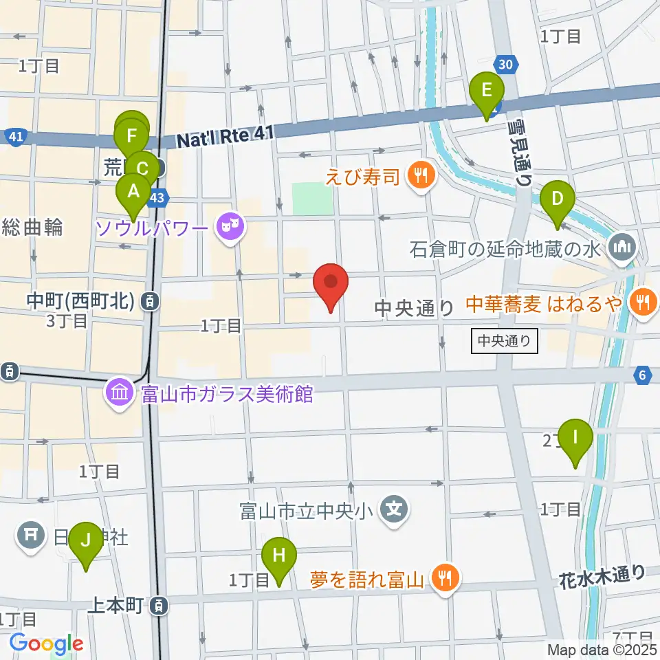 友井音楽教室周辺のホテル一覧地図