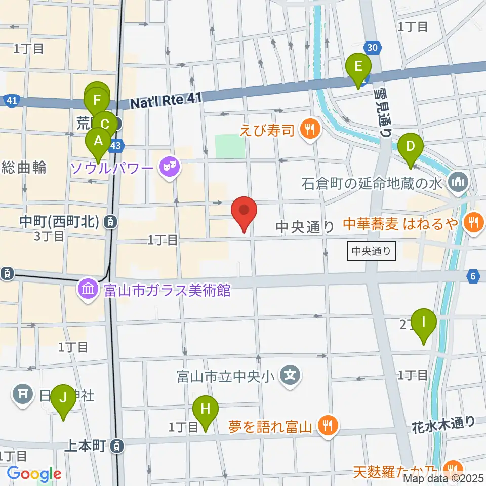 友井音楽教室周辺のホテル一覧地図