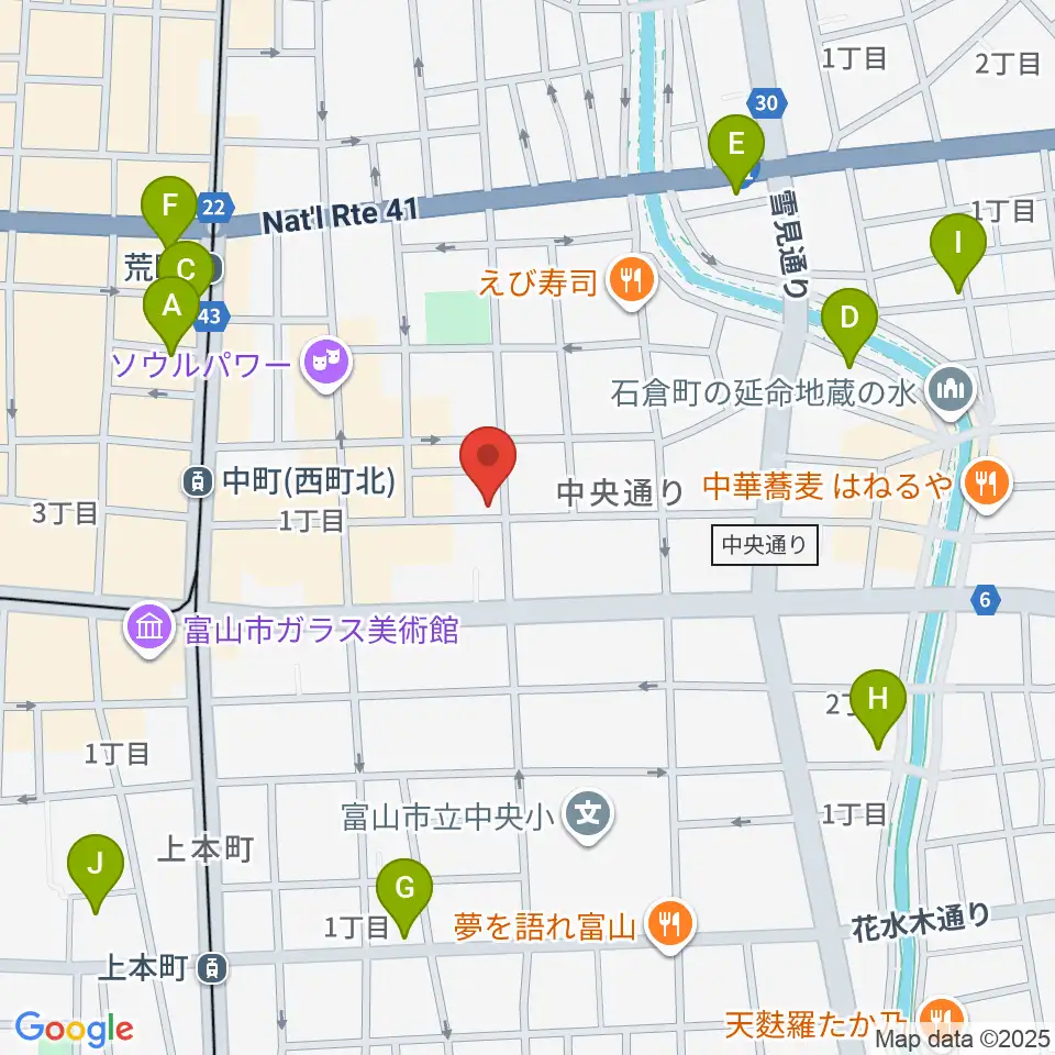 友井音楽教室周辺のホテル一覧地図