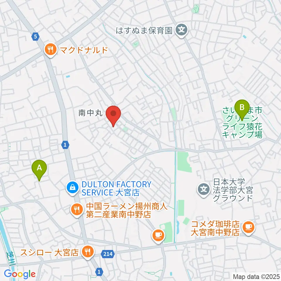 星の音楽教室周辺のホテル一覧地図