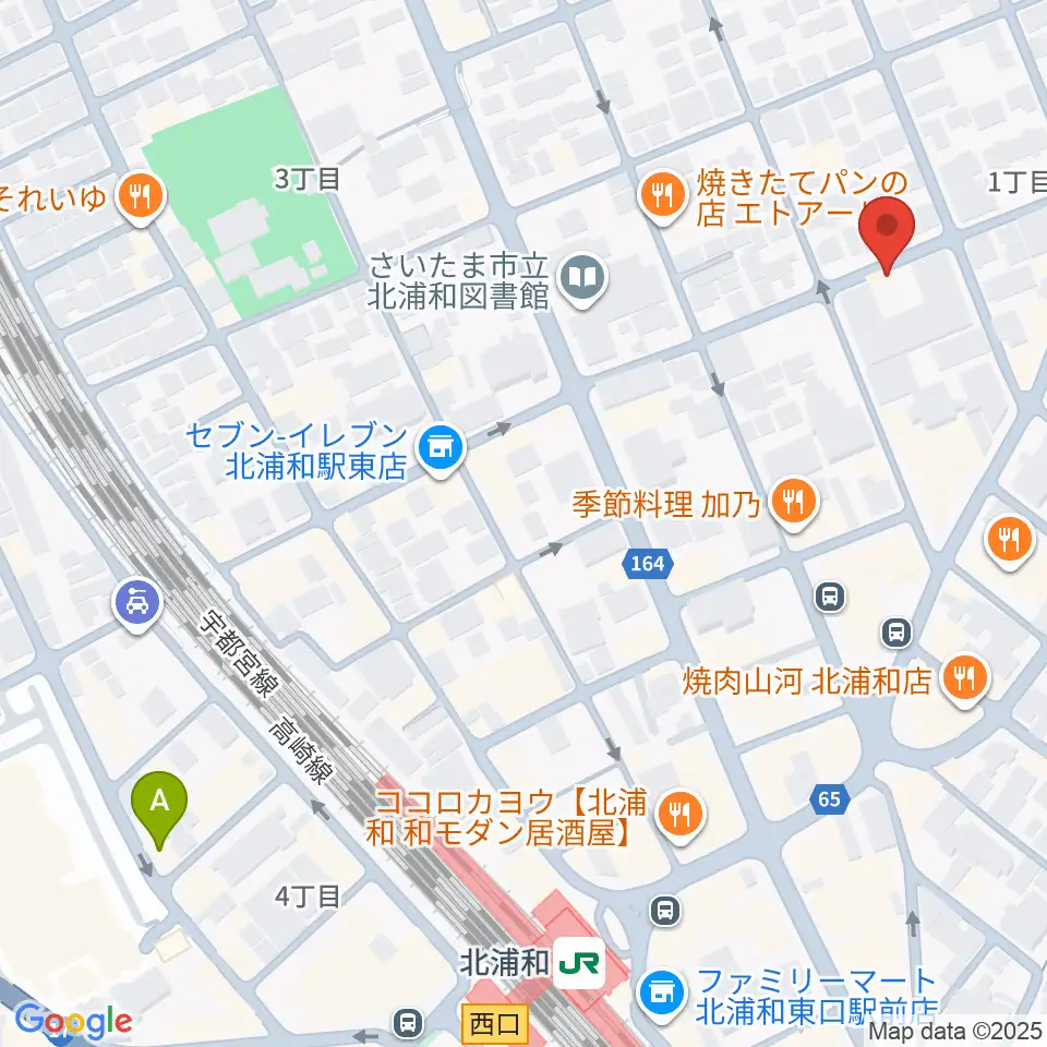 シバタ音楽教室周辺のホテル一覧地図