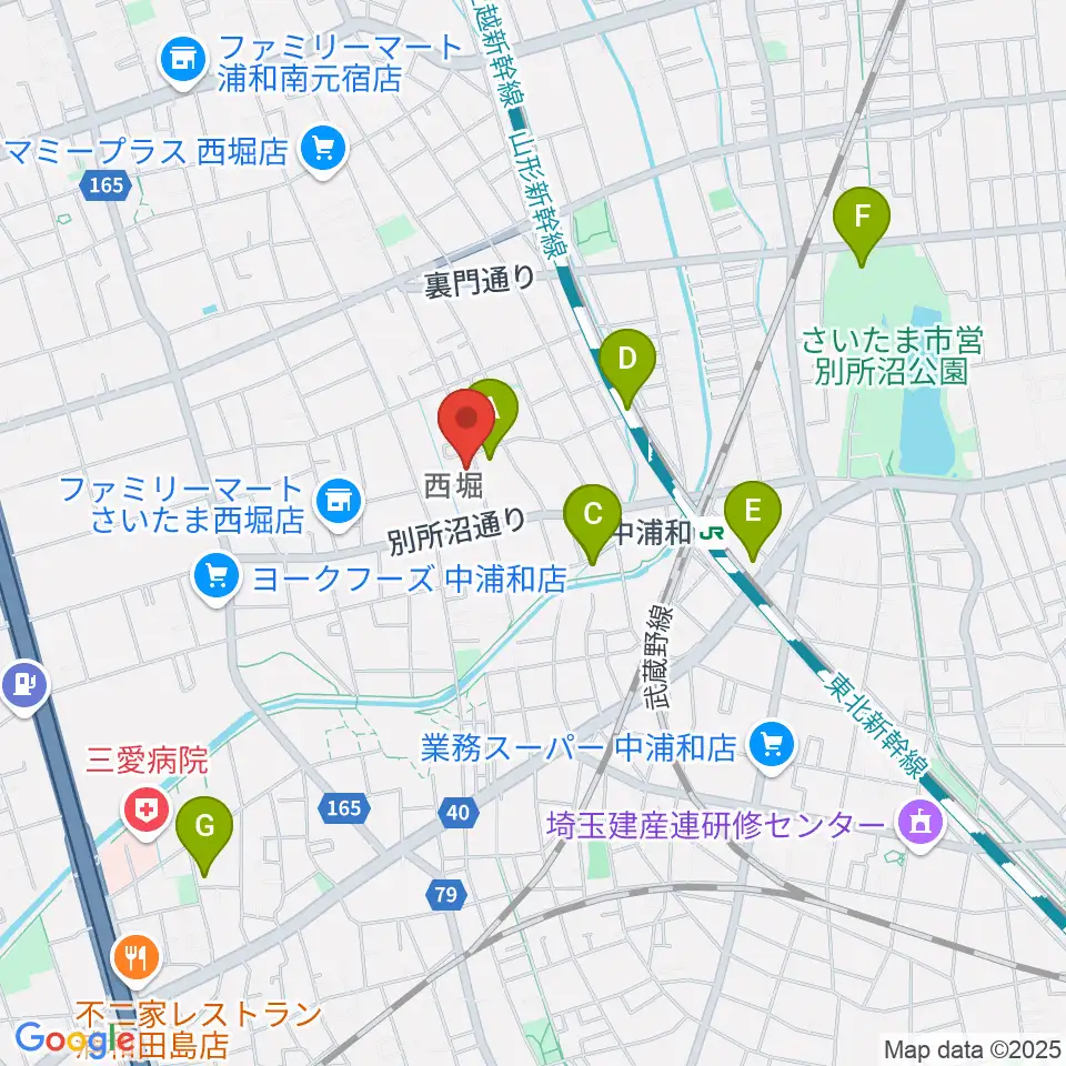 ABEバイオリン教室周辺のホテル一覧地図