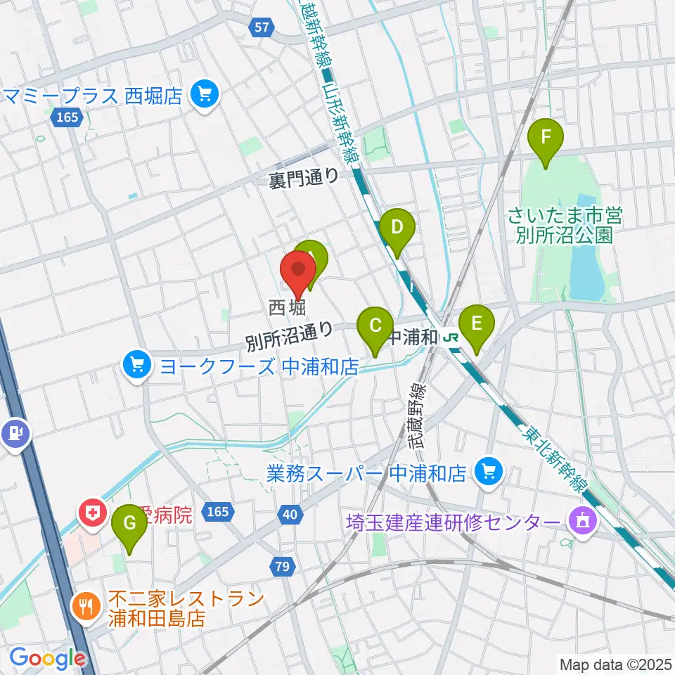 ABEバイオリン教室周辺のホテル一覧地図