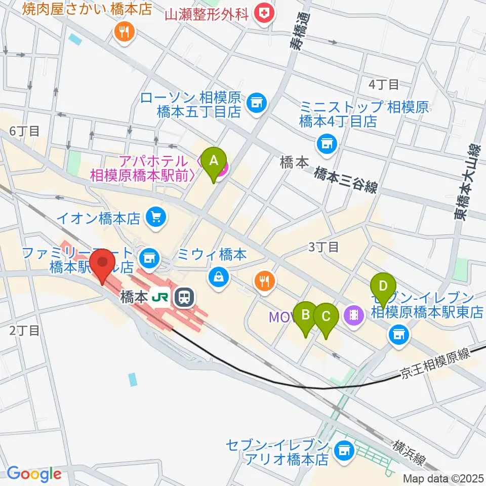 メリーミュージックアカデミー周辺のホテル一覧地図