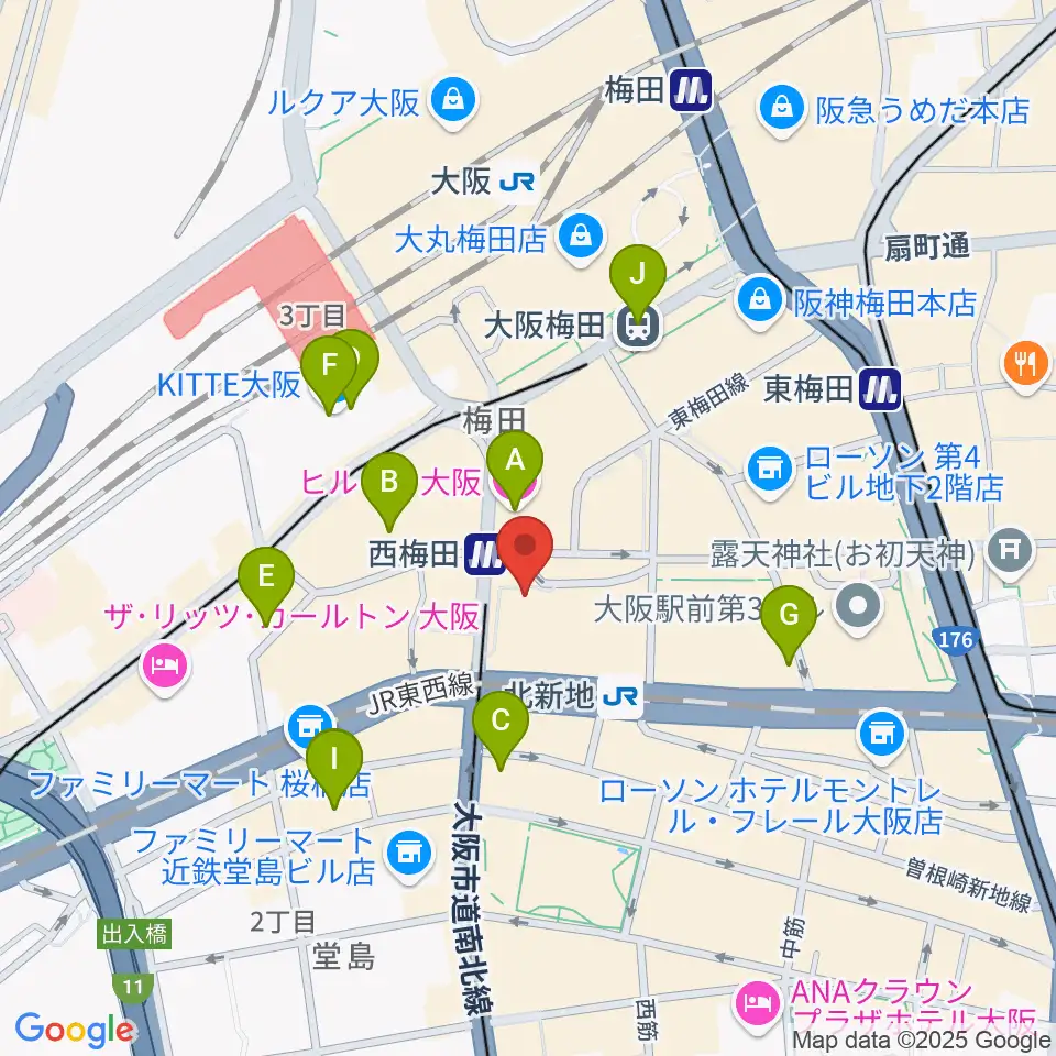 北尾音楽研究所周辺のホテル一覧地図