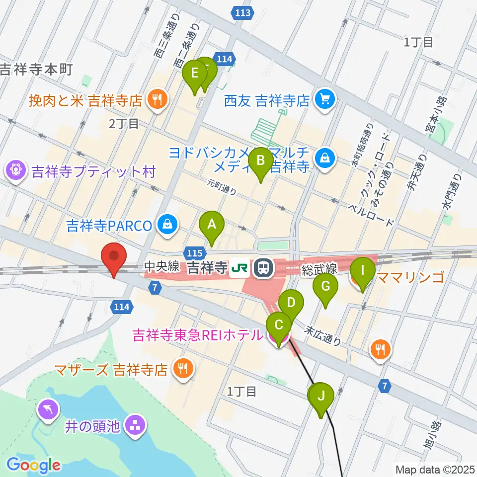 M&N Bit Of Sound周辺のホテル一覧地図