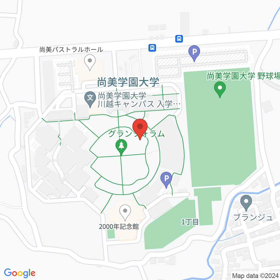 尚美学園大学周辺のホテル一覧地図