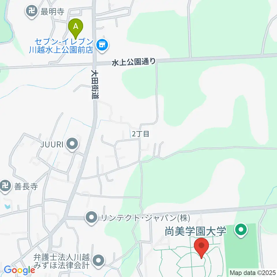 尚美学園大学周辺のホテル一覧地図