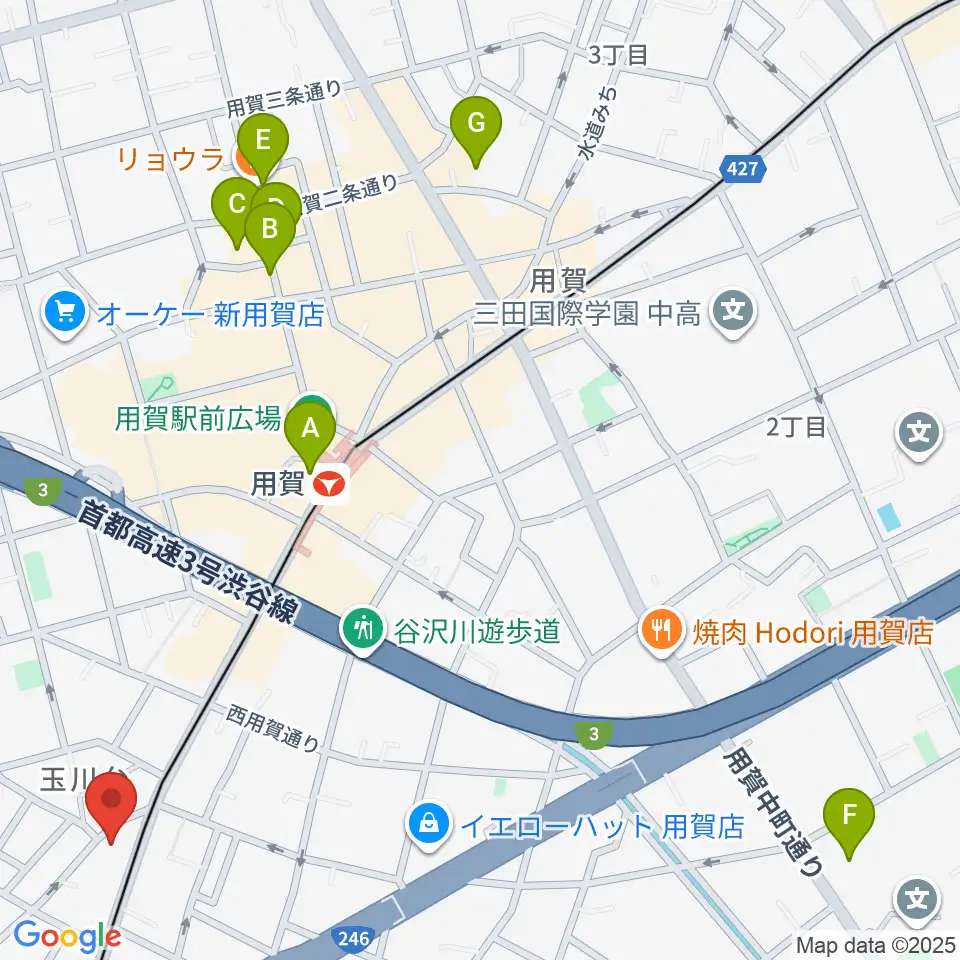 マイカミュージックラボラトリー周辺のホテル一覧地図