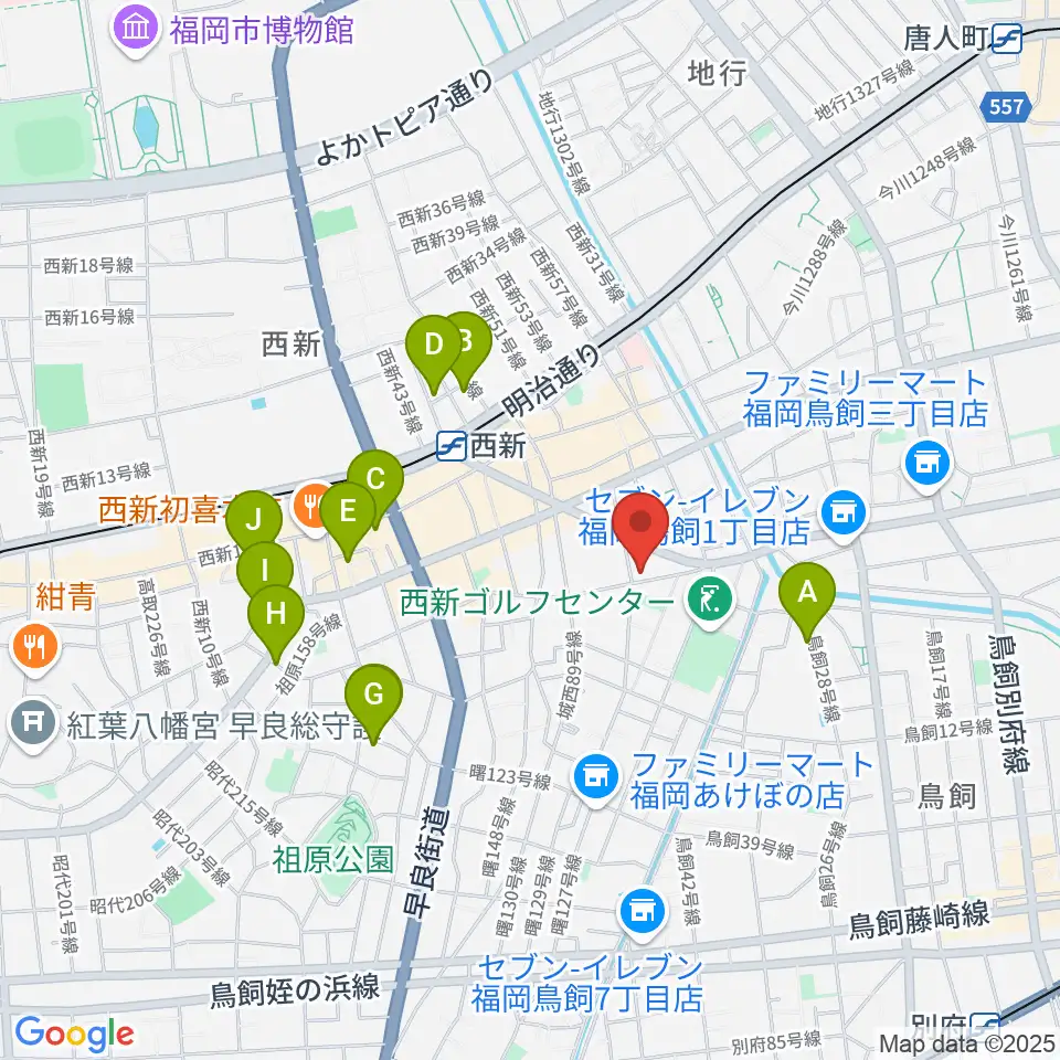 ソルフェ音楽専門学院周辺のホテル一覧地図