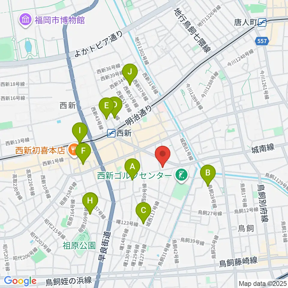 ソルフェ音楽専門学院周辺のホテル一覧地図
