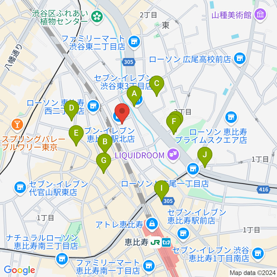 日本ピアノ調律・音楽学院周辺のホテル一覧地図