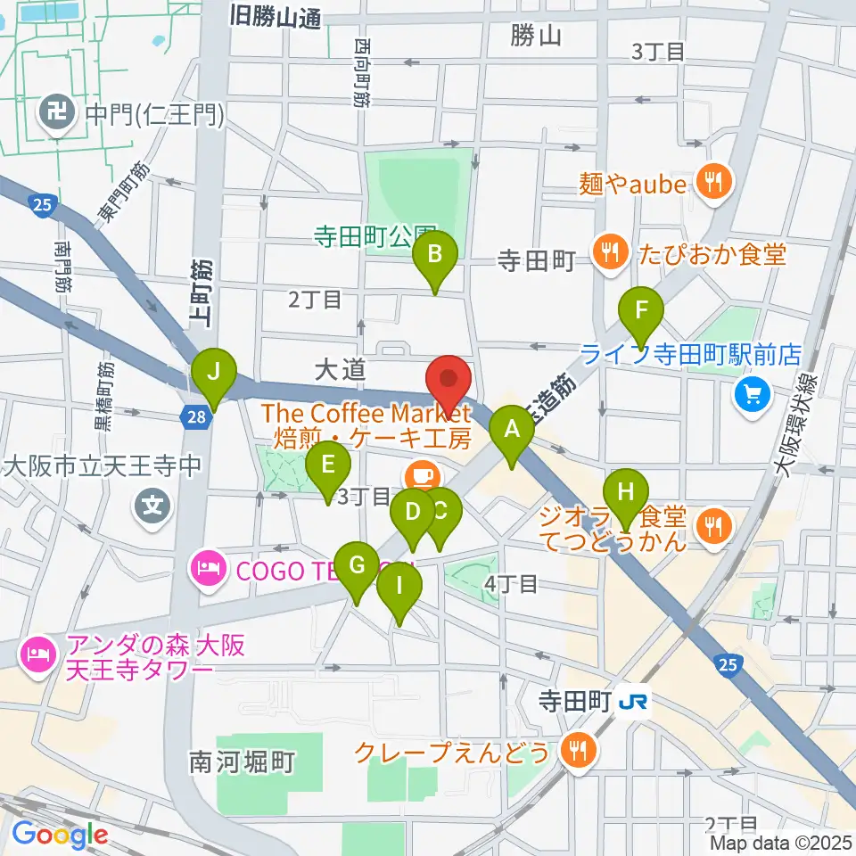 うえはミュージックフォレスト周辺のホテル一覧地図