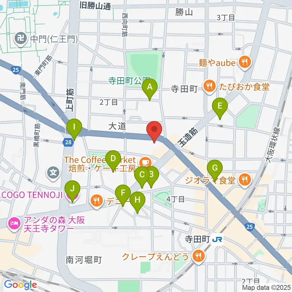 うえはミュージックフォレスト周辺のホテル一覧地図