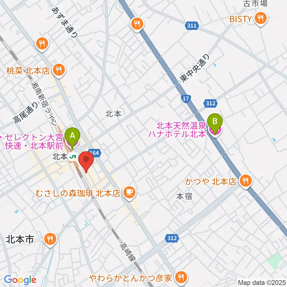 エクセラ・カルチャースクール周辺のホテル一覧地図