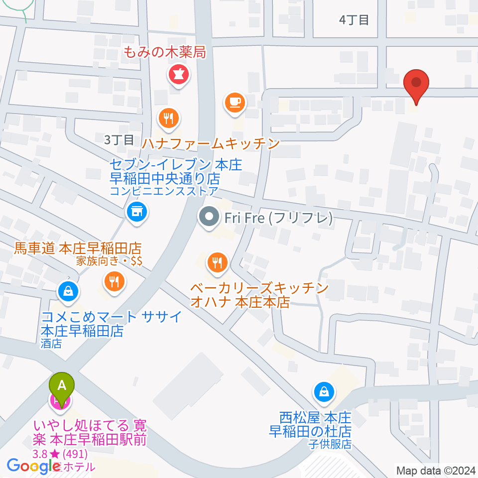 南音楽院周辺のホテル一覧地図