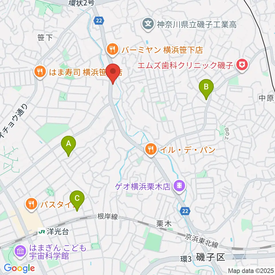 めぐみ音楽館周辺のホテル一覧地図