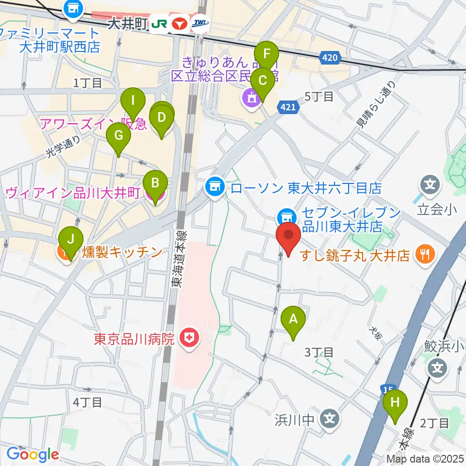 天華二胡学院周辺のホテル一覧地図