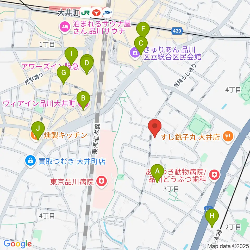 天華二胡学院周辺のホテル一覧地図